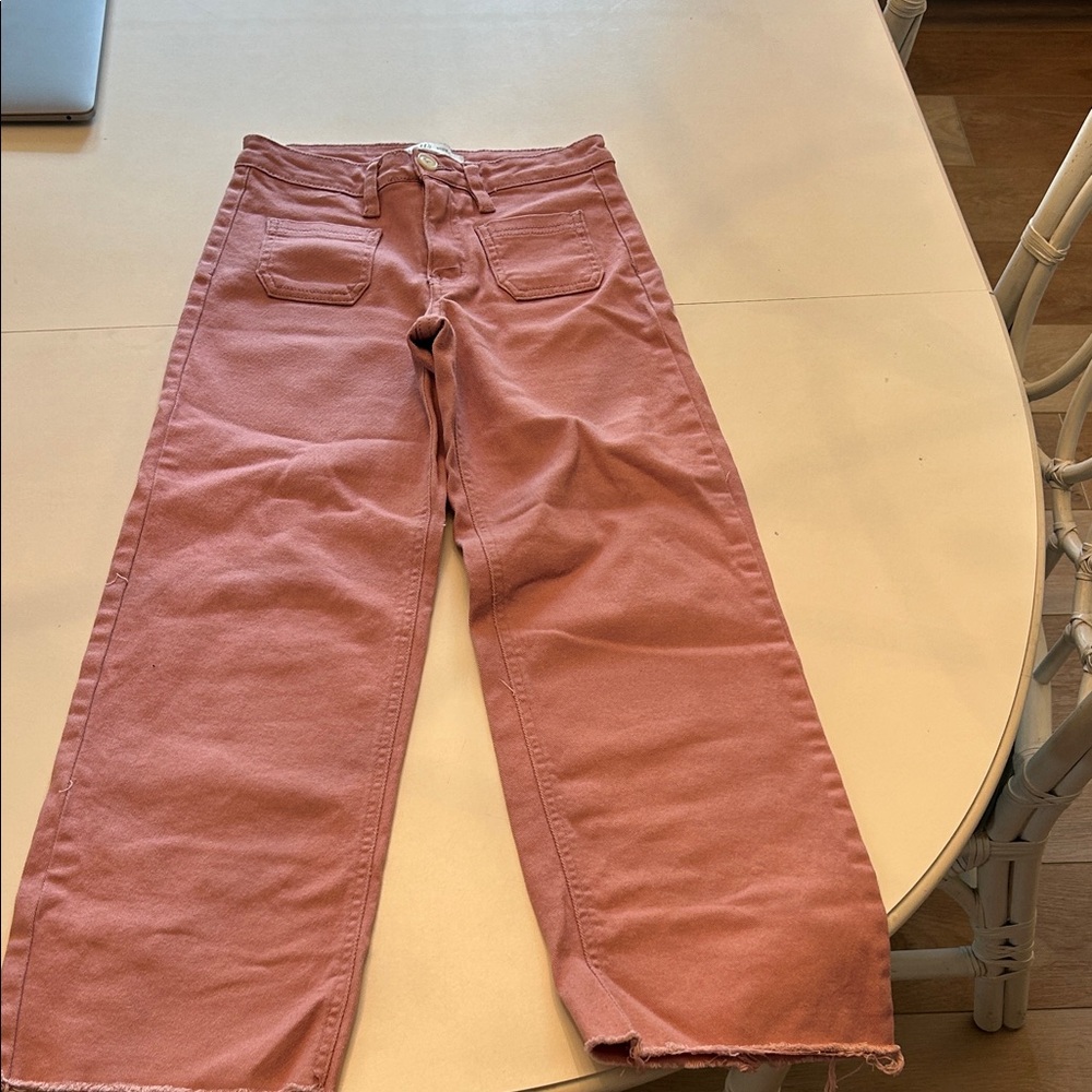 YMI Wide-Leg Jeans in Dusty Rose
